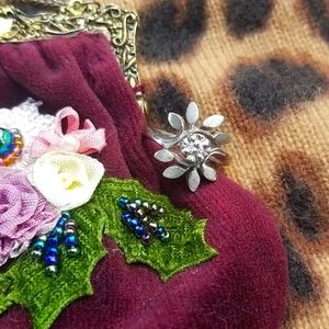 Vintage❤ 14K White Gold Diamond Ring